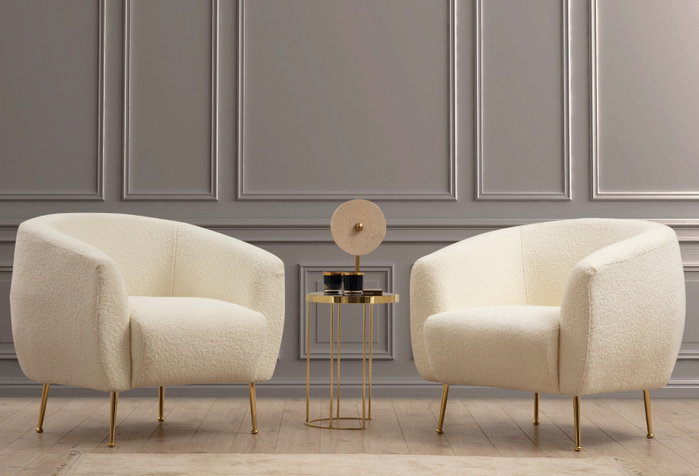 Atelier Del Sofa Eses Cream Bouclette Atelier Del Sofa Eses Cream Bouclette